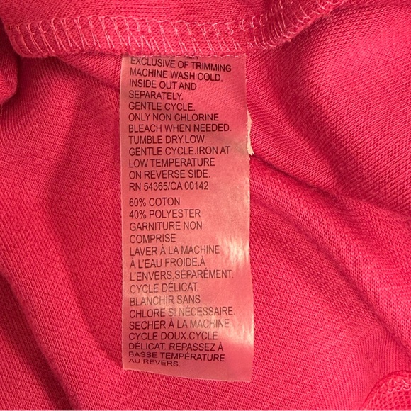 Allison Daley Pink Floral Embroidered Quarter Zip Pullover Petite Large - Picture 9 of 10